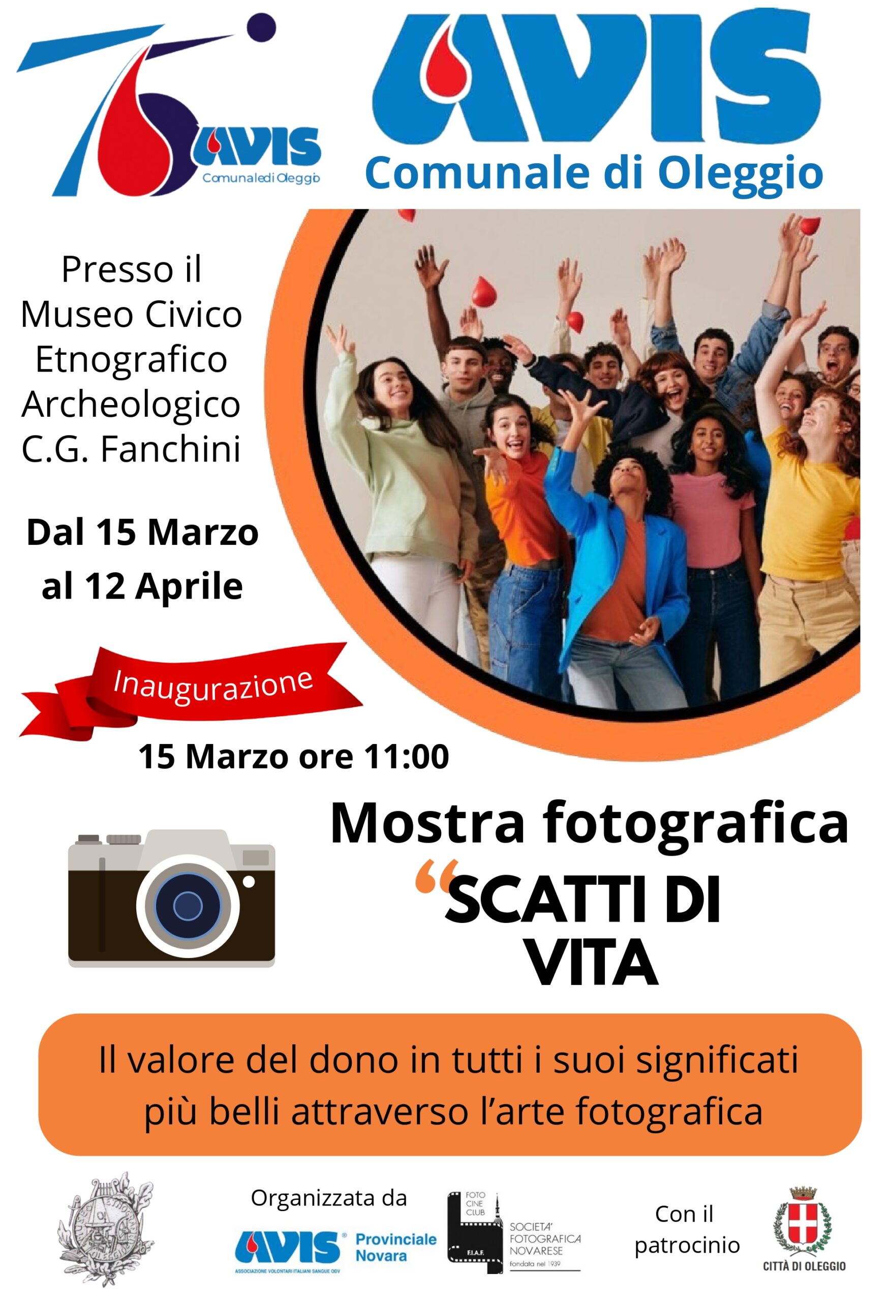 Locandina mostra "scatti di vita"